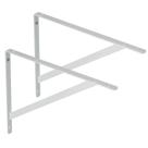 Kit 2 Mão Francesa 30cm Suporte Para Prateleira De Parede Aço - Pratk Kit 2 Mão Francesa 30cm Suporte Para Prateleira De Parede Aço - Pratk