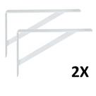 Kit 2 Mão Francesa de Aço Prateleira 30cm Kit 2 Mão Francesa de Aço Prateleira 30cm