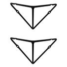 Kit 2 Mãos Francesas Triangulares Pequenas Suporte Aramado Industrial Preto Fosco Kit 2 Mãos Francesas Triangulares Pequenas Suporte Aramado Industrial Preto Fosco