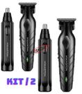 Kit 2 Máquinas de Cortar Cabelo Profissional LFJ05 2 Aparadores de Pelos