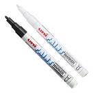 Kit 2 Marcadores Permanente UniPaint PX-21 BRANCO e PRETO
