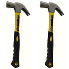 Kit-2 Martelos Tipo de Unha Cabo Fibra Emborrachado Fiberglass 27mm Fertak