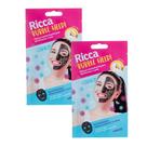 Kit 2 Máscara Borbulhante para Desintoxicar Ricca Bubble Help com 1 Unidade