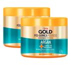 Kit 2 Máscara de Tratamento Niely Gold Pós Química Poderoso Óleo de Argan 430g