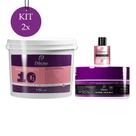 Kit 2 Máscara Dmax Secrets + 2 Web Mask Efeito Teia + 2 Reparador de Pontas 7ml