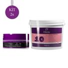 Kit 2 Máscara Dmax Secrets Nutrição 1,5kg + 2 Web Mask Máscara Efeito Teia 250g