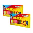 Kit 2 Massinha De Modelar 12 Cores Magix 180g Multicolor