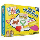 Kit 2 Massinhas Para Modelar + 8 Acessórios Art Kids Acrilex