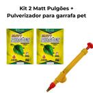 Kit 2 Matt Pulgões + Pulverizador Borrifador Adaptável em Garrafa Pet
