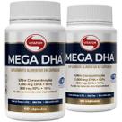 Kit 2 Mega Dha 1500mg Omega DHA Vitafor 60 Cápsulas Sem Sabor Kit 2 Mega Dha 1500mg Omega DHA Vitafor 60 Cápsulas Sem Sabor