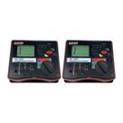Kit 2 Megôhmetro Digital Tensão 1000 A 5000V Resistência 200 Gigaohm Hold Mi-500 Portátil Instrutherm Maleta Ponta Prova Kit 2 Megôhmetro Digital Tensão 1000 A 5000V Resistência 200 Gigaohm Hold Mi-500 Portátil Instrutherm Maleta Ponta Prova