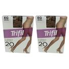 Kit 2 Meia Calça Clássica Europeu Fio 20 Natural EG - Trifil