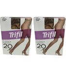 Kit 2 Meia-Calça Clássica Fio 20 Natural Grande - Trifil