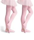 Kit 2 Meia Calça Infantil Ballet Sapateado Abertura Fio 40 Selene