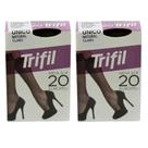 Kit 2 Meia Fina 3/4 Europeu Fio 20 Natural Claro - Trifil