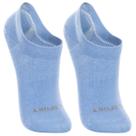 Kit 2 Meias Feminina Infantil Invisível Soquete Confortável Algodão Antiderrapante Respirável Algodão Calçado Tênis