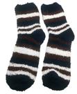 kit 2 Meias Pelúcia Inverno Masculino Listras Quente de Frio