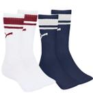 Kit 2 Meias Puma Sport Cano Longo Unissex Confortavel e Macia