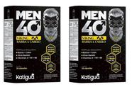 Kit 2 Men 40 Viking Barba E Cabelo 30 Cápsulas Katigua