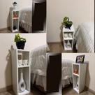 Kit 2 Mesa De Cabeceira Quarto e Salas Decoração Mesas Mdf Branco