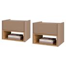 Kit 2 Mesa De Cabeceira Suspensa 1 Gaveta 45 cm Florença DCASA Kit 2 Mesa De Cabeceira Suspensa 1 Gaveta 45 cm Florença DCASA