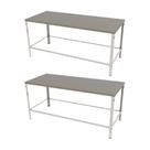 KIT - 2 Mesa Panificadora Desmontável 800x870x1900 MBR-018 - Braesi