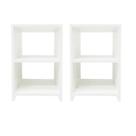 Kit 2 Mesas de Cabeceira Mesinha Nicho Quarto Decoração Branco Pamela Camaleão Kit 2 Mesas de Cabeceira Mesinha Nicho Quarto Decoração Branco Pamela Camaleão