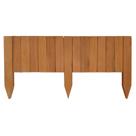 Kit 2 Metros Cerca De Madeira Contenção Limitador Divisor Stain Mogno