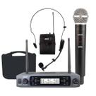 Kit 2 Microfone Sem Fio Headset E Bastão De Mão Mxt 100m