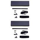 Kit 2 Microfone Shotgun Metal Preto MSG36 Soundvoice
