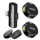 Kit 2 Microfones Lapela duplo Wireless gravação de conteúdo prender na roupa