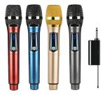 Kit 2 Microfones Sem Fio Profissional Uhf Led Com Receptor