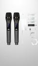 Kit 2 Microfones Sem Fio Profissional UHF Recarregável Kit 2 Microfones Sem Fio Profissional UHF Recarregável