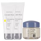 Kit 2 Micropeeling Facial + Creme Facial Clareador Rosto Dia Clear Pele Kit 2 Micropeeling Facial + Creme Facial Clareador Rosto Dia Clear Pele