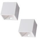 Kit 2 Mini Arandela Luminaria Led Branca 2W 3000K Branca Quente Bivolt Kian