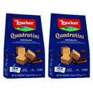 Kit 2 Mini Biscoito Wafer Quadrantine Chocolate Loacker 125G