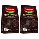Kit 2 Mini Biscoito Wafer Quadrantine Double Chocolate Loack