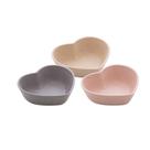 Kit 2 Mini Bowls Molheira Coração Bambu Cinza 8cm Lyor