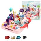 Kit 2 Mini Cidade De Brinquedo Casas Carros Parque Diversão Trânsito Toyng