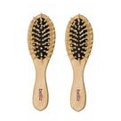 Kit 2 Mini Escova de Cabelo Belliz Almofadada Cerdas de Madeira Pequena Reduz Frizz 16,5cm Kit 2 Mini Escova de Cabelo Belliz Almofadada Cerdas de Madeira Pequena Reduz Frizz 16,5cm
