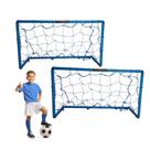 Kit 2 Mini Gol Infantil Golzinho PVC Desmontável Travinhas com Rede