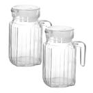 Kit 2 Mini Jarra Vidro Transparente Agua Suco Clássica 500ml