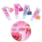 Kit 2 Mini Lip Gloss Infantil Hello Kitty Brilho 2 Em 1 Acabamento Hidratante