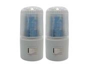 Kit 2 Mini Luminária de Tomada Abajur de LED Iluminação Noturna Ambiente Universal Bivolt