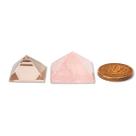 Kit 2 Mini Pirâmides Quartzo Rosa e Fumê Natural 10 a 20mm
