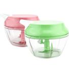 Kit 2 Mini Processador Triturador De Alimentos Manual Para Alho Cebola Tomate Frutas Com 3 Laminas Kit 2 Mini Processador Triturador De Alimentos Manual Para Alho Cebola Tomate Frutas Com 3 Laminas