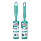 Kit 2 Mini Rolinho Flash Limp Adesivo Elimine Pelos Sujeiras Cabelos Fiapos Pó Bolinhas Roupas Toalha Tapete Sofá Estofado Carro Tecido Geral