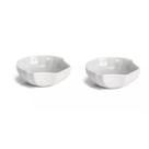 KIT 2 Mini Tigela Concha de Porcelana 100 ml Servir Porções