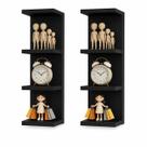 Kit 2 Mini Torre Parede Vertical Prateleira Nicho Estante Escritório Multiuso Mdf Preto ALBERGONI Kit 2 Mini Torre Parede Vertical Prateleira Nicho Estante Escritório Multiuso Mdf Preto ALBERGONI