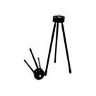 Kit 2 Mini tripé sólido em metal portátil, suporte universal para câmeras e para ring light